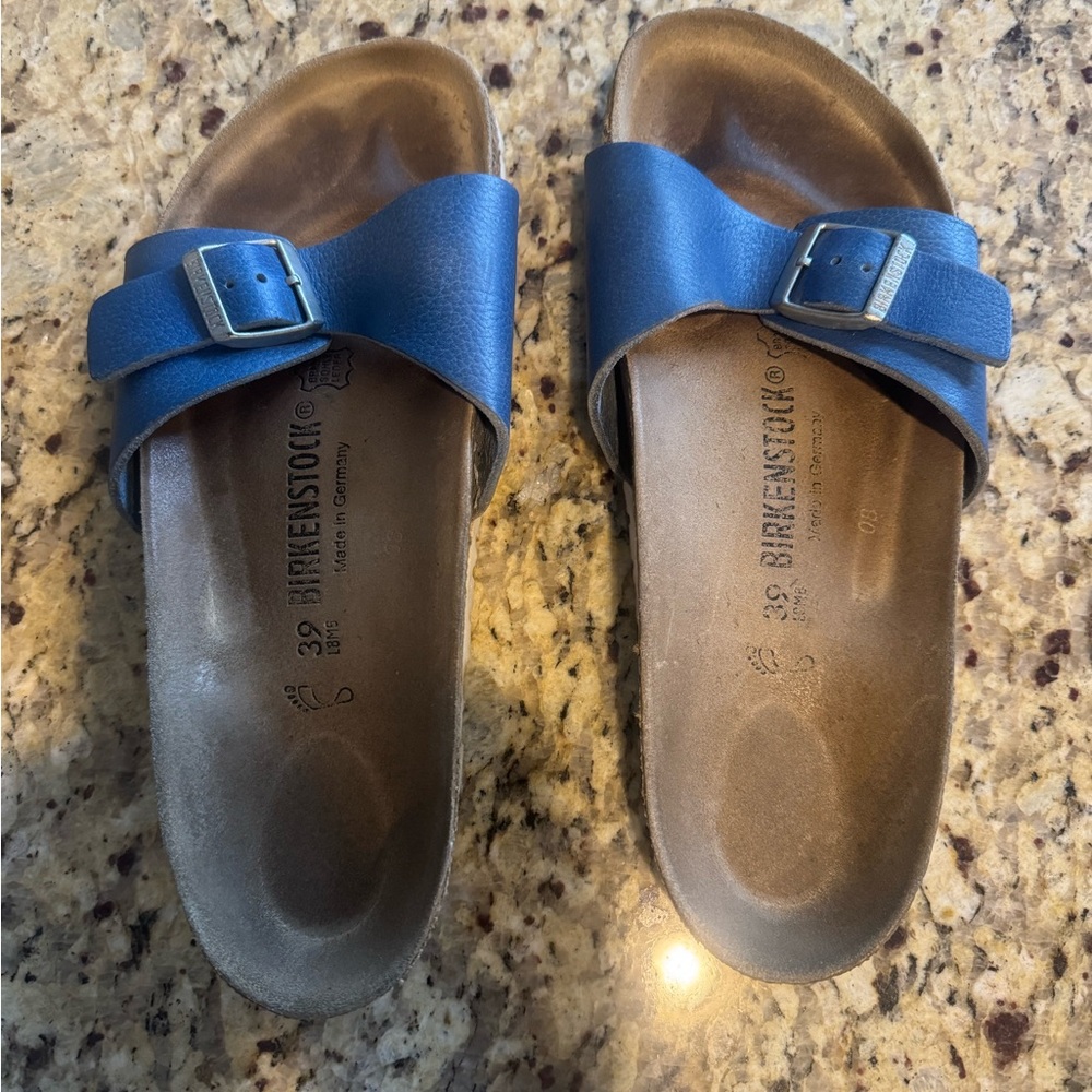 Birkenstock Blue Arizona Single Strap Sandals